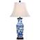 Tagg English Garden 33" High Blue and White Ceramic Vase Table Lamp