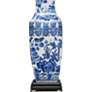 3_Tagg English Garden 33" High Blue and White Ceramic Vase Table Lamp more views