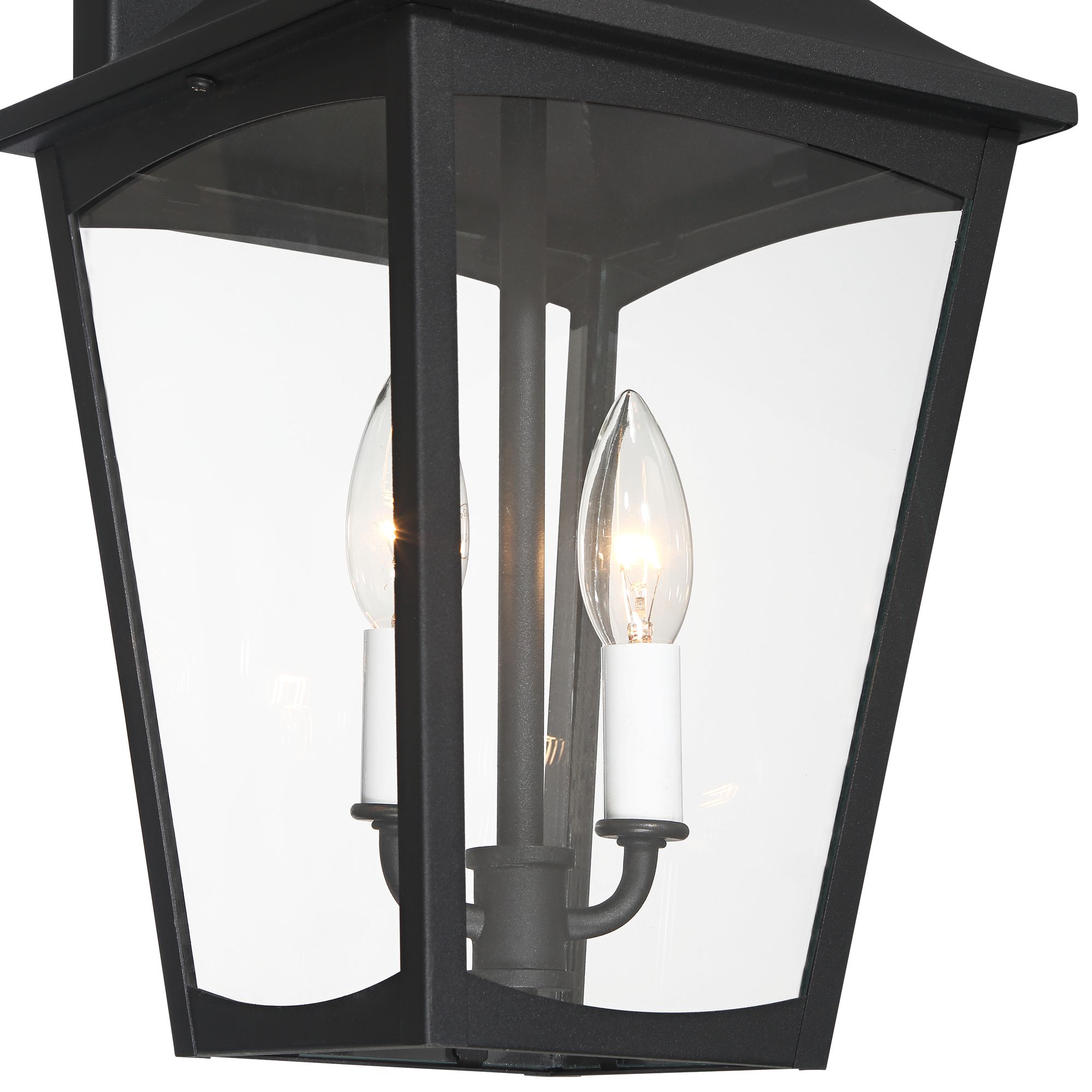 Image 3 Tagua 17 1/4" High Textured Black 2-Light Outdoor Wall Lantern Light more views