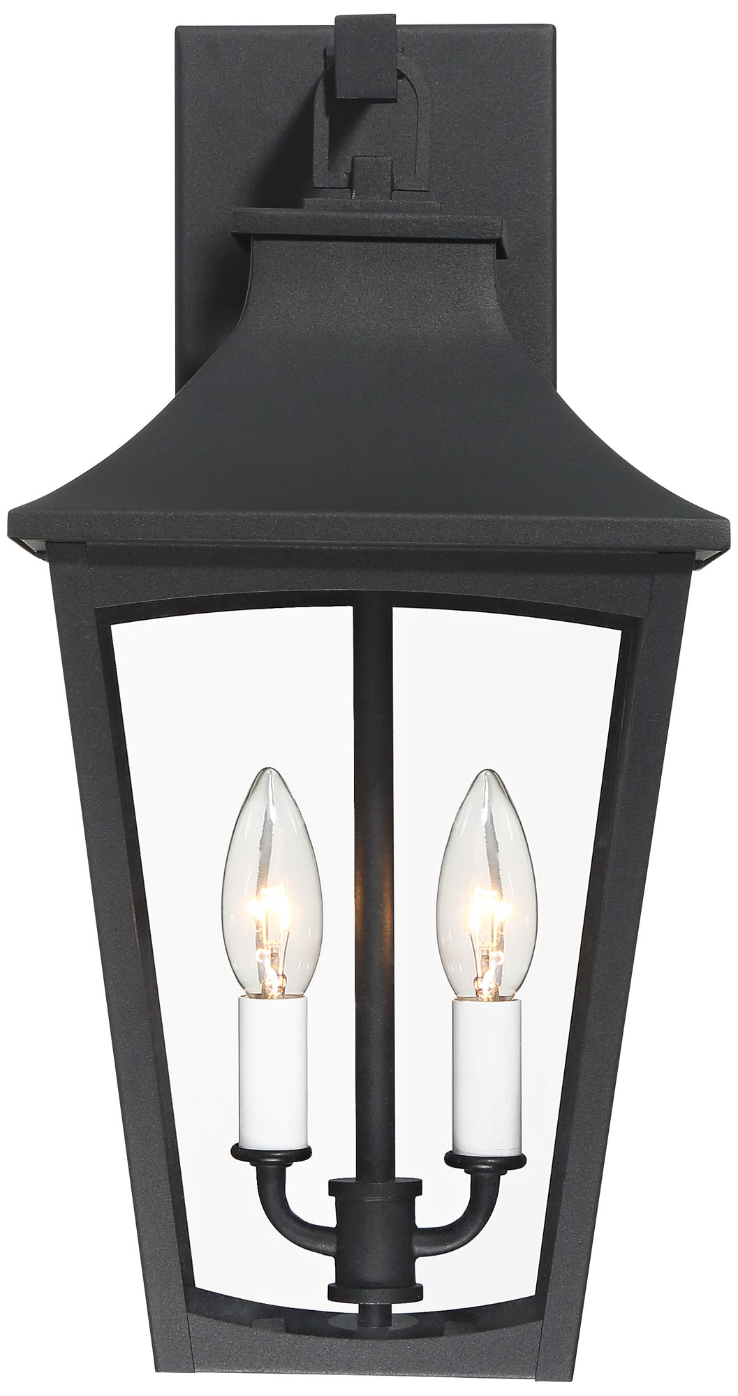 Image 5 Tagua 17 1/4" High Textured Black 2-Light Outdoor Wall Lantern Light more views