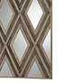 5_Tahir 72" High Geometric Argyle Pattern Mirrored Wall Art more views