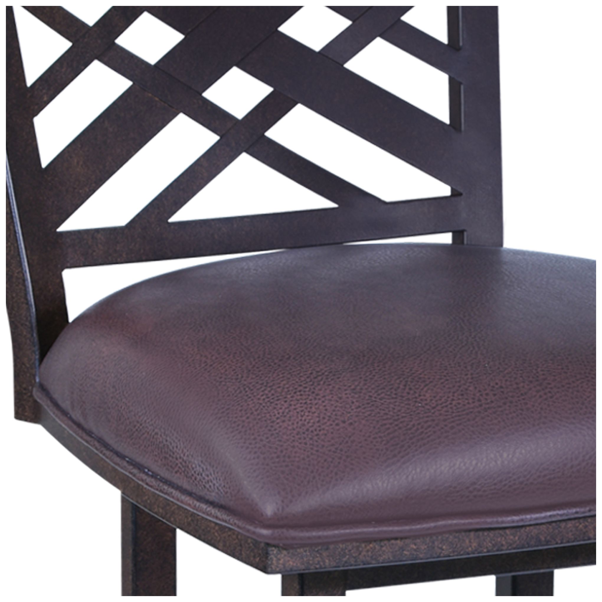 Image 3 Tahiti 30 in. Barstool in Brown Pu Upholstery and Auburn Bay Finish more views