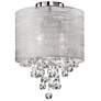 2_Tahnee 12" Wide Polished Chrome Crystal Ceiling Light