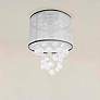 1_Tahnee 12" Wide Polished Chrome Crystal Ceiling Light
