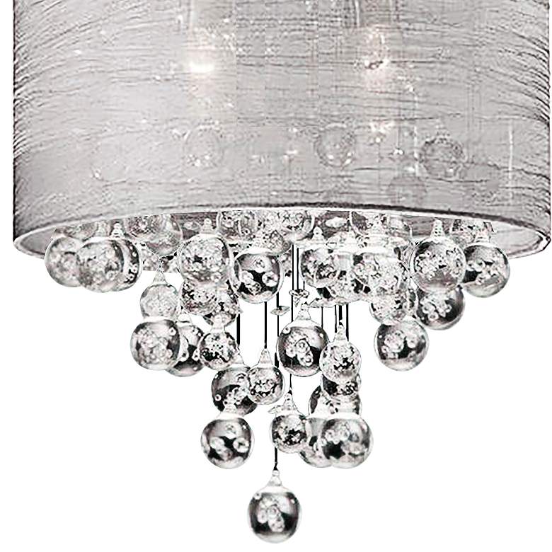Image 3 Tahnee 12" Wide Polished Chrome Crystal Ceiling Light more views