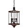 Tahoe 16 1/4"W Espresso Whiskey Barrel 6-Light Chandelier