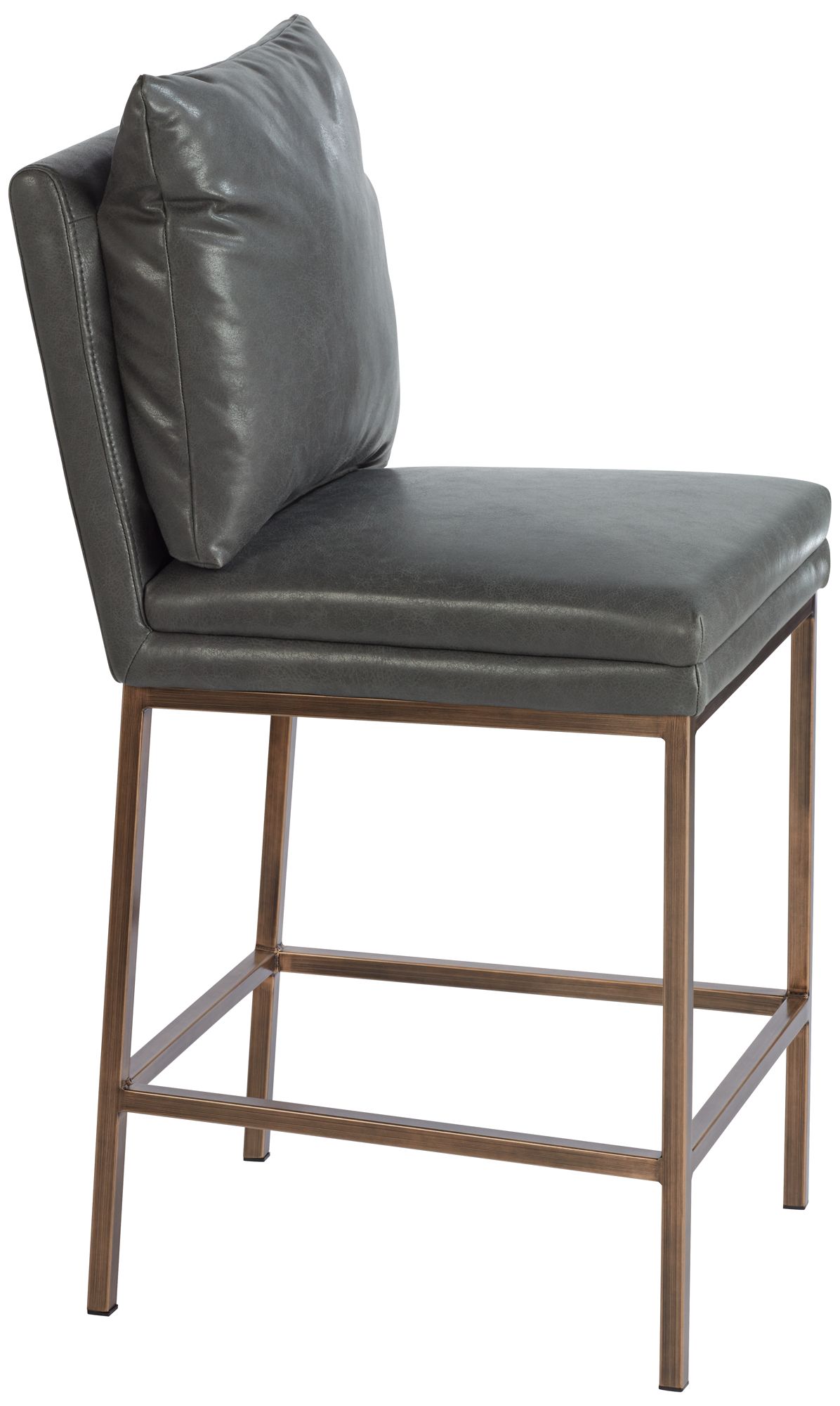 Image 7 Tahoe 26" Seat Height Charcoal Faux Leather Counter Stool more views