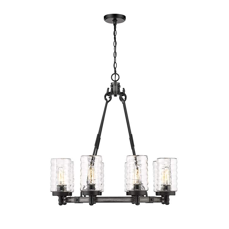 Image 5 Tahoe by Z-Lite Ashen Barnboard 8 Light Outdoor Pendant more views