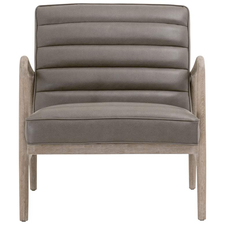 Image 1 Tahoe Club Chair, Contract Ore Gray Synthetic, Natural Gray Oak