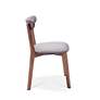 4_Tahoe Grey Fabric and Walnut Wood Set of 2 Dining Chairs more views