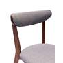 6_Tahoe Grey Fabric and Walnut Wood Set of 2 Dining Chairs more views