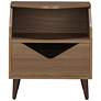 3_Tainy 19 3/4" Wide Honey Walnut Wood 1-Drawer End Table more views