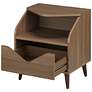 4_Tainy 19 3/4" Wide Honey Walnut Wood 1-Drawer End Table more views