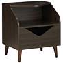 Tainy 19 3/4" Wide Wenge Wood 1-Drawer End Table
