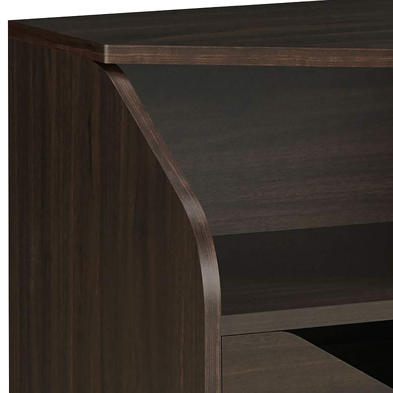 Image 3 Tainy 19 3/4" Wide Wenge Wood 1-Drawer End Table more views