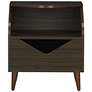 Tainy 19 3/4" Wide Wenge Wood 1-Drawer End Table