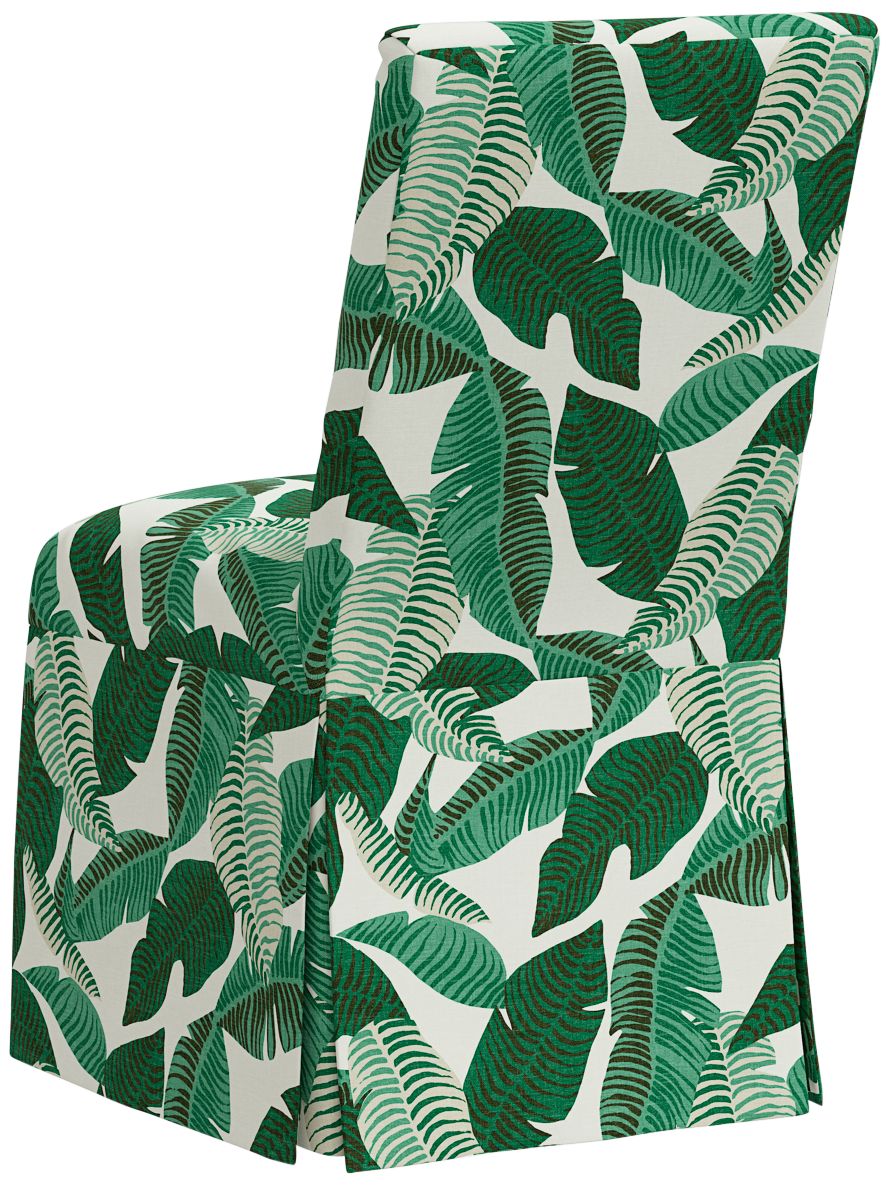 Image 3 Tajana Banana Palm Natural Fabric Slipcover Dining Chair - Made to Order more views