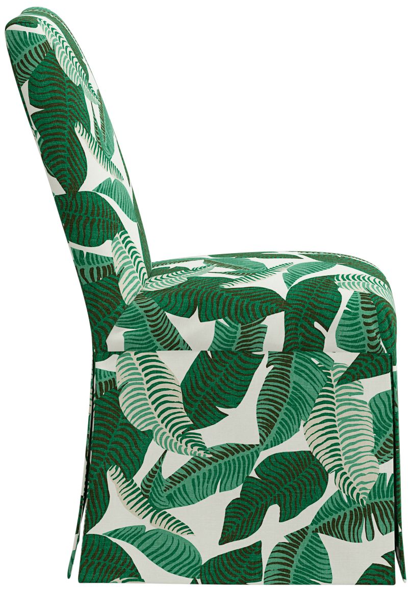 Image 4 Tajana Banana Palm Natural Fabric Slipcover Dining Chair - Made to Order more views