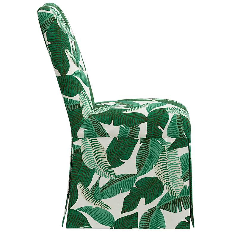 Image 4 Tajana Banana Palm Natural Fabric Slipcover Dining Chair more views