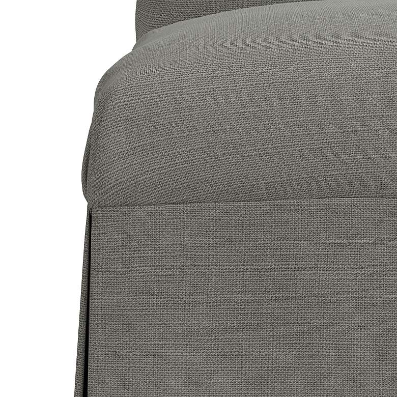 Image 2 Tajana Linen Gray Fabric Slipcover Dining Chair more views