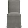Tajana Linen Gray Fabric Slipcover Dining Chair