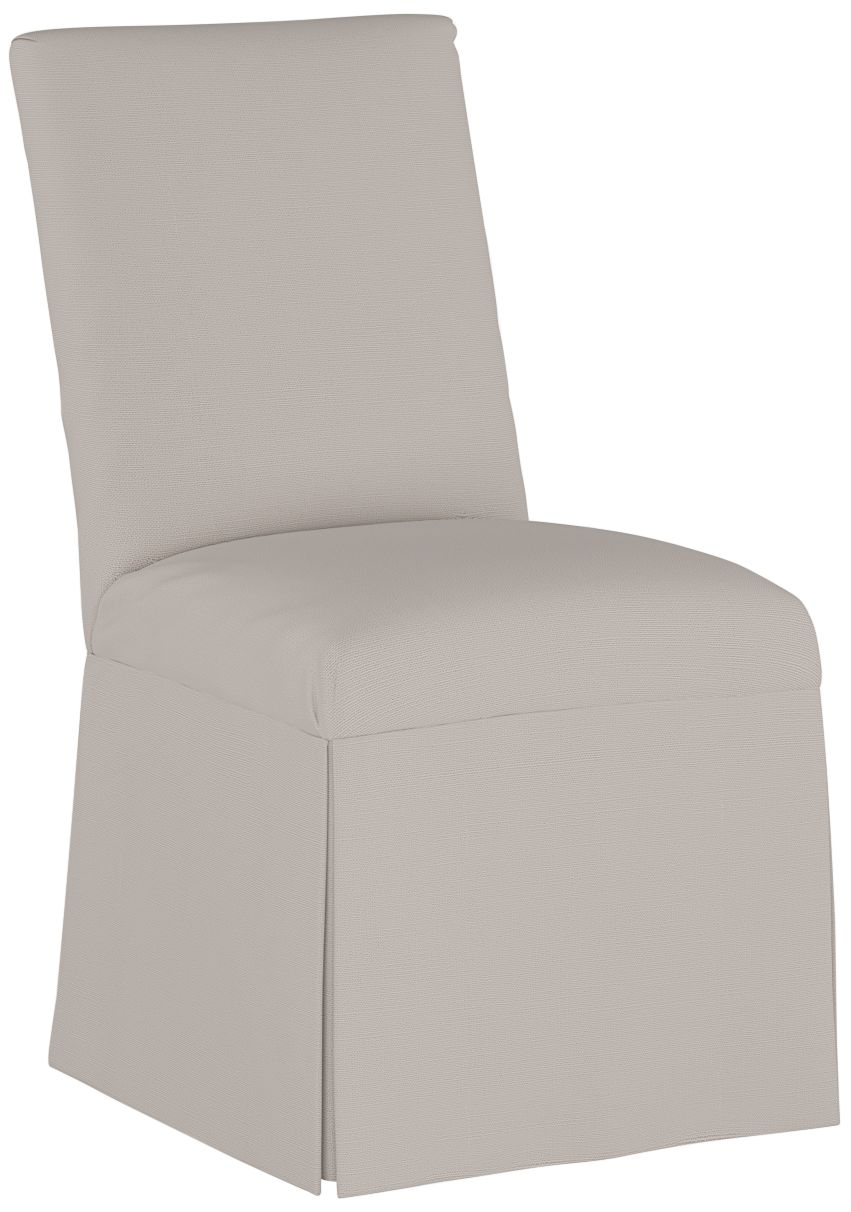 Gray dining chair discount slipcovers