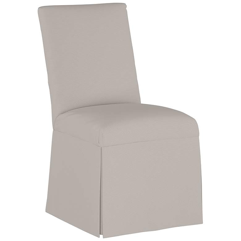 Image 1 Tajana Linen Putty Fabric Slipcover Dining Chair