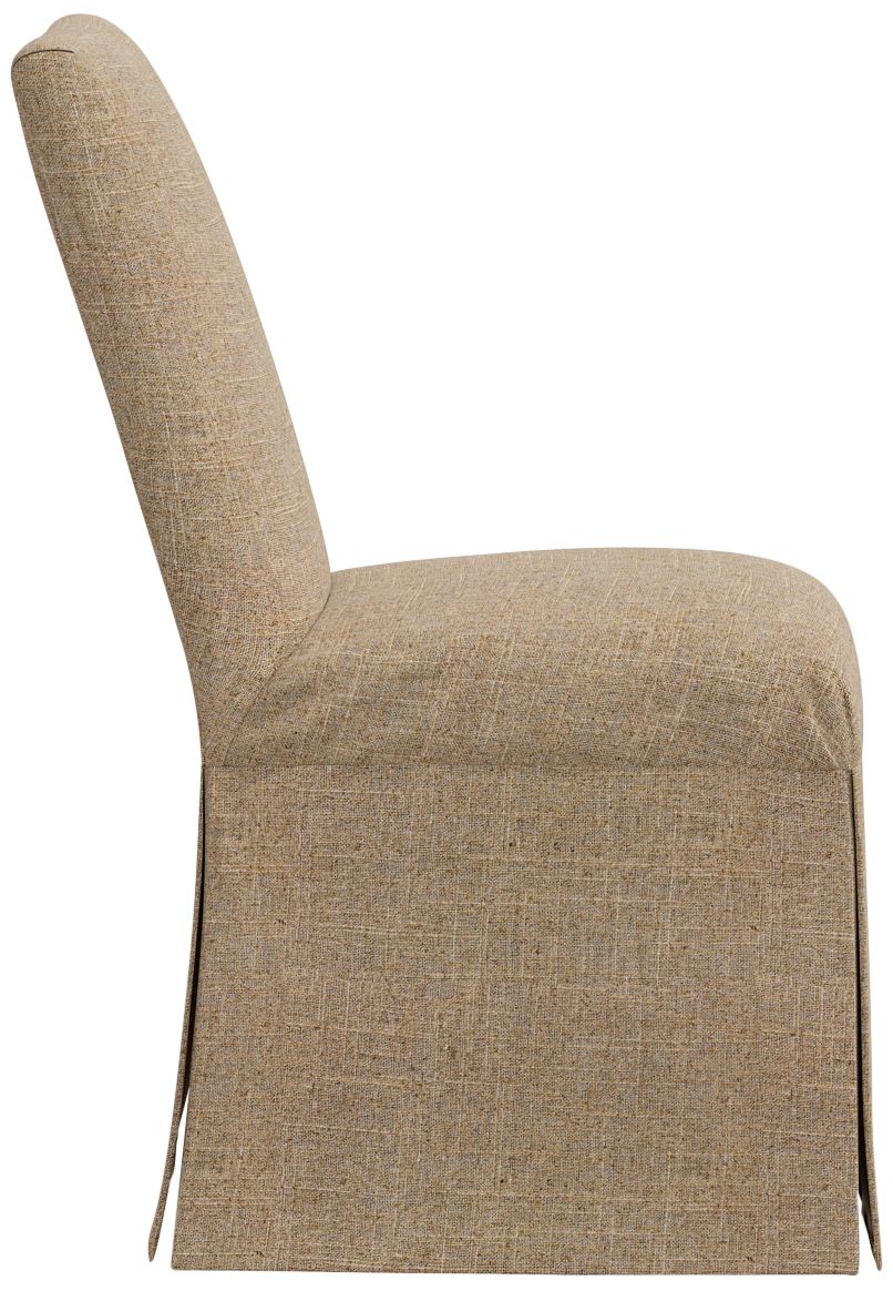 Tajana Linen Sandstone Fabric Slipcover Dining Chair - Made to Order