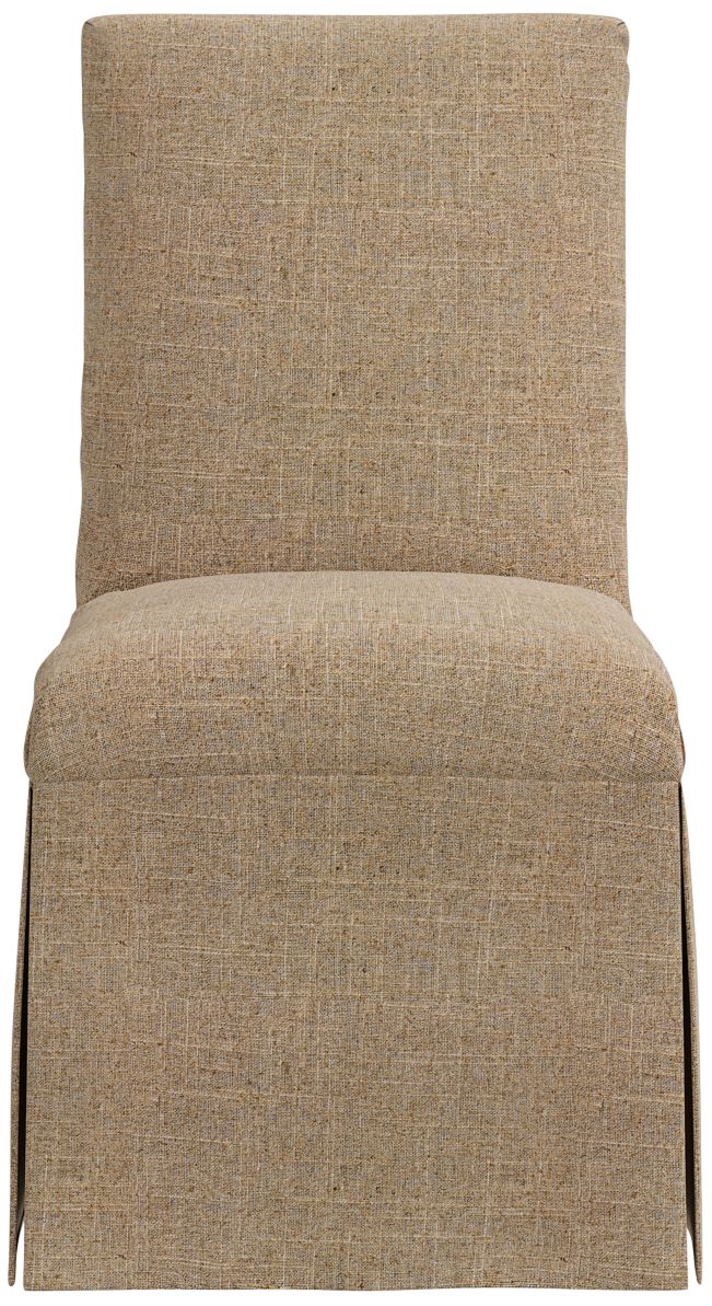 Tajana Linen Sandstone Fabric Slipcover Dining Chair - Made to Order