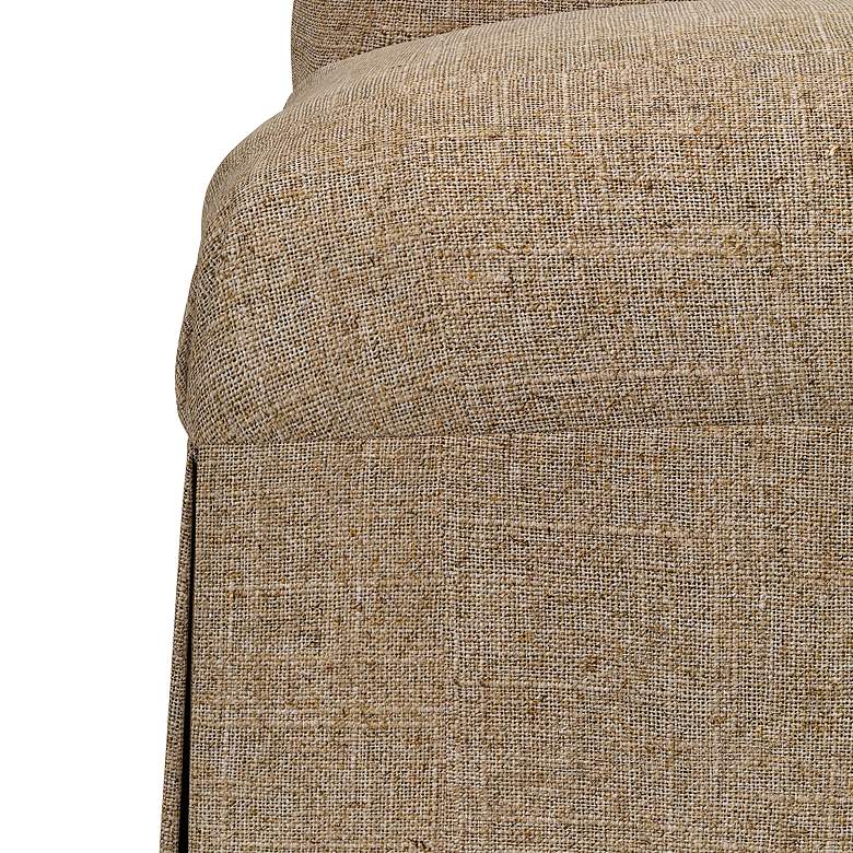 Image 2 Tajana Linen Sandstone Fabric Slipcover Dining Chair more views