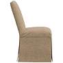 Tajana Linen Sandstone Fabric Slipcover Dining Chair