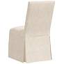 Tajana Linen Talc Fabric Slipcover Dining Chair