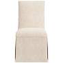 Tajana Linen Talc Fabric Slipcover Dining Chair