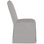 Tajana Oxford Stripe Charcoal Fabric Slipcover Dining Chair
