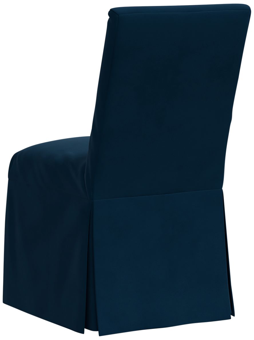 Image 4 Tajana Velvet Ink Fabric Slipcover Dining Chair - Made to Order more views