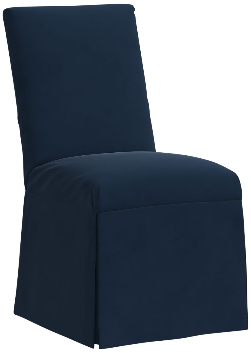 Velvet discount slipcover chair