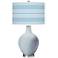 Take Five Bold Stripe Ovo Glass Table Lamp