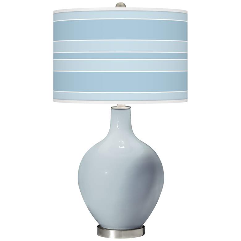 Image 1 Take Five Bold Stripe Ovo Glass Table Lamp