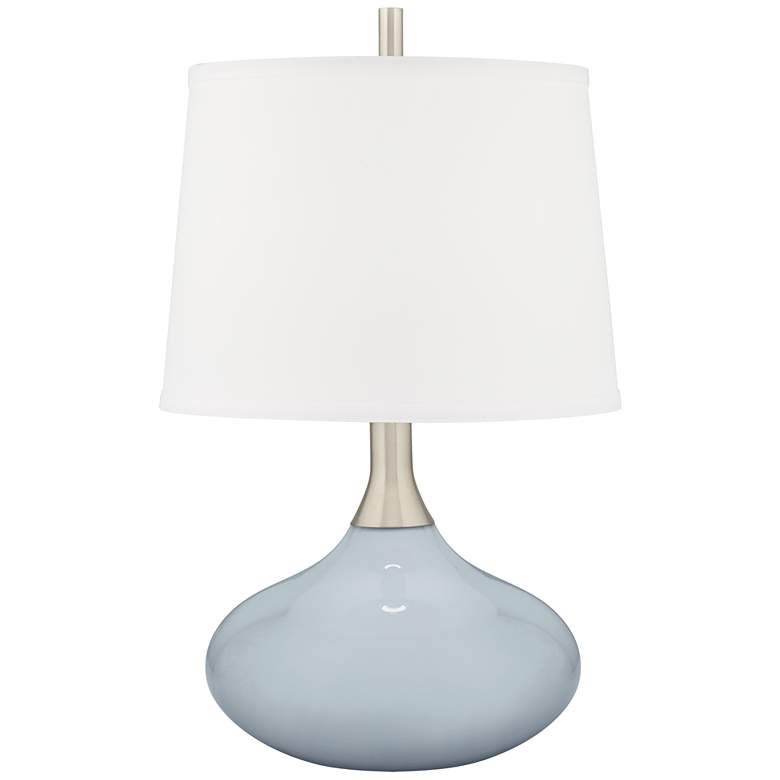 Image 2 Take Five Felix Modern Blue Table Lamp with Table Top Dimmer