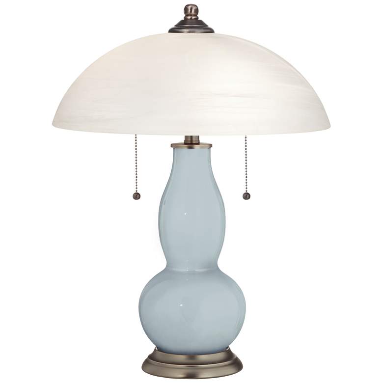 Image 1 Take Five Gourd-Shaped Table Lamp with Alabaster Shade