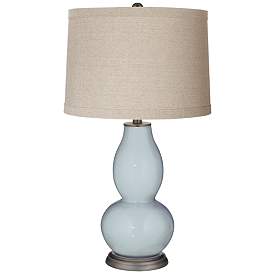 Image1 of Take Five Linen Drum Shade Double Gourd Table Lamp