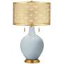 Take Five Toby Brass Metal Shade Table Lamp