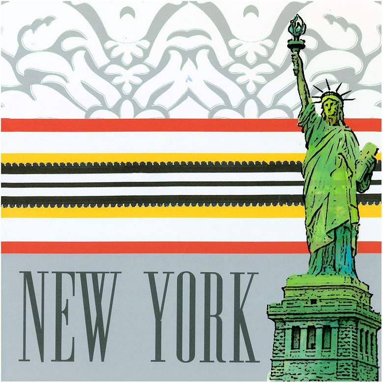 Image 1 Take Me Away- New York 14 inch Square Canvas Wall Art