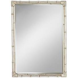 Image3 of Takeo Silver 31" x 43" Rectangular Bamboo Wall Mirror