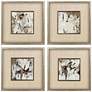 1_Taking Shape 13"W x 13"H Contemporary Framed Art Set of 4