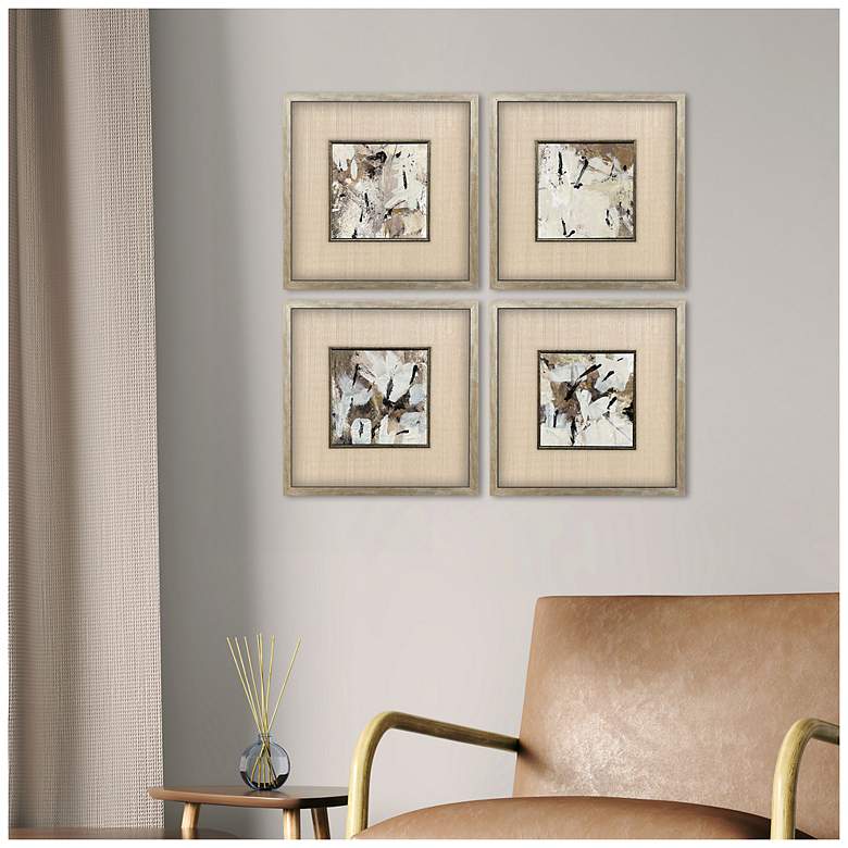 Image 4 Taking Shape 13"W x 13"H Contemporary Framed Art Set of 4 more views