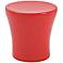 Takis Fiberglass High-Gloss Red Accent Table