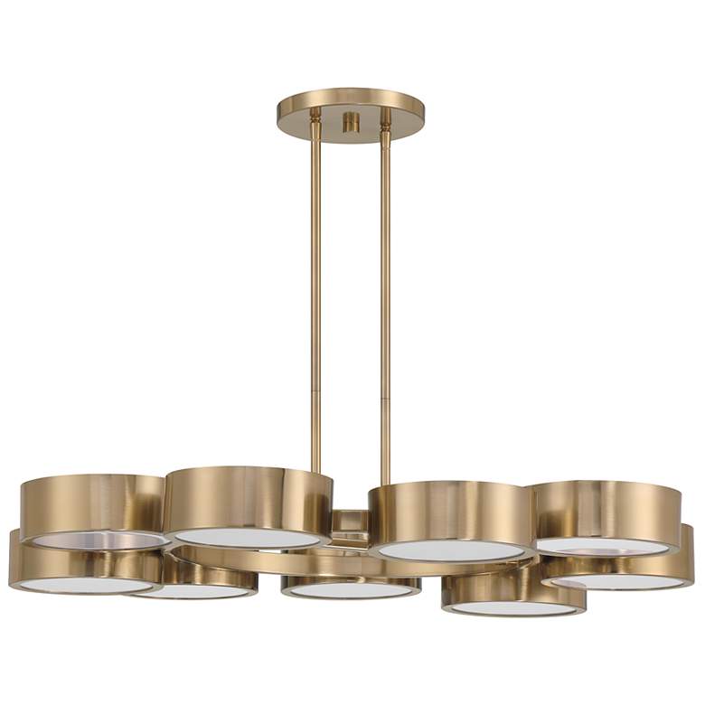 Image 2 Talamanca 9-Light LED Chandelier in Noble Brass by Breegan Jane more views