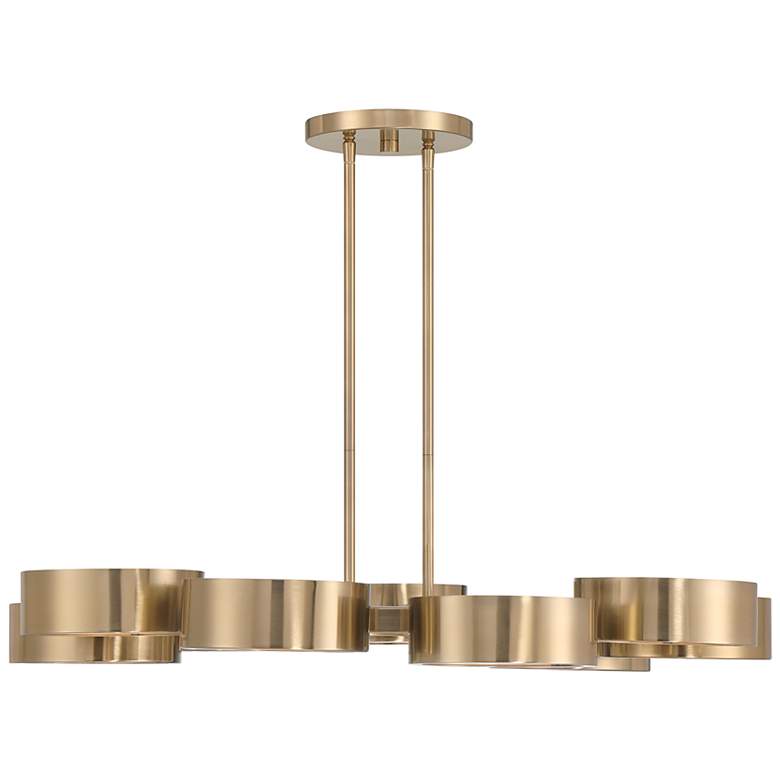 Image 4 Talamanca 9-Light LED Chandelier in Noble Brass by Breegan Jane more views