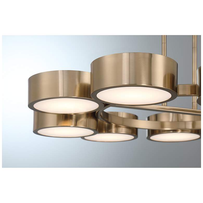 Image 5 Talamanca 9-Light LED Chandelier in Noble Brass by Breegan Jane more views